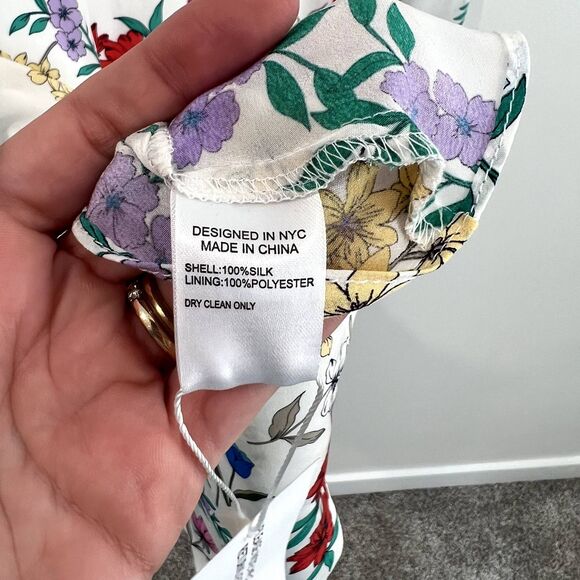 NWT Yumi Kim Night Fever Garden at Dawn 100% Silk Floral Mini Dress 4 - Picture 12 of 14